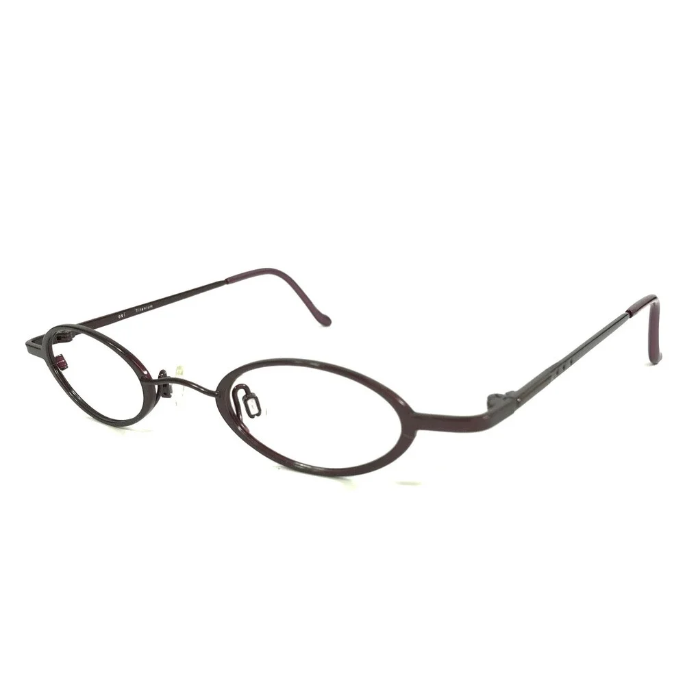ogi Eyeglasses Frames 5002 COL. 72 Red Bordeaux Titanium Full Rim 40-20-140